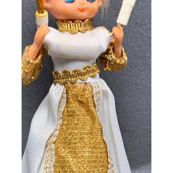 Vintage GE Heavenly Angel Lighted Angel Doll with Candles Christmas Tree Topper - Picture 5 of 16